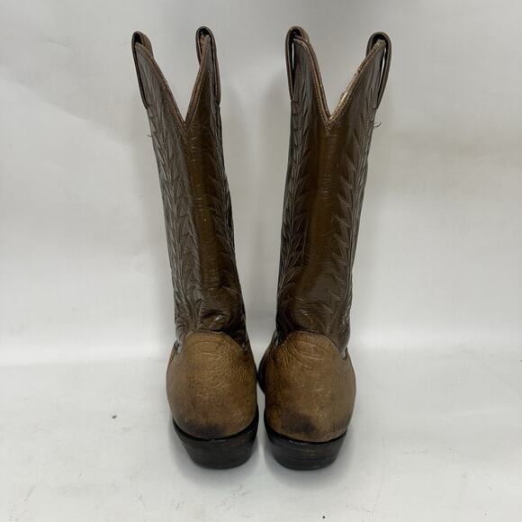 Vintage Tony Lama Two-Tone Cowboy Boots Gold Label main image 10